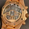 Replica Swiss Audemars Piguet Royal Oak Chronograph Rose Gold & Blue Dial 41mm