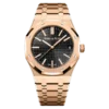 Replica Swiss Audemars Piguet Royal Oak Selfwinding Rose Gold & Black Dial 41mm