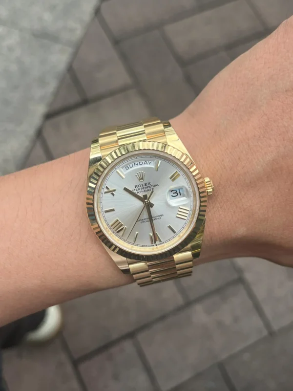 Replica Rolex Day-Date Silver Roman Dial 228238 40Mm 2 Replica Rolex Day-Date Silver Roman Dial 228238 40Mm