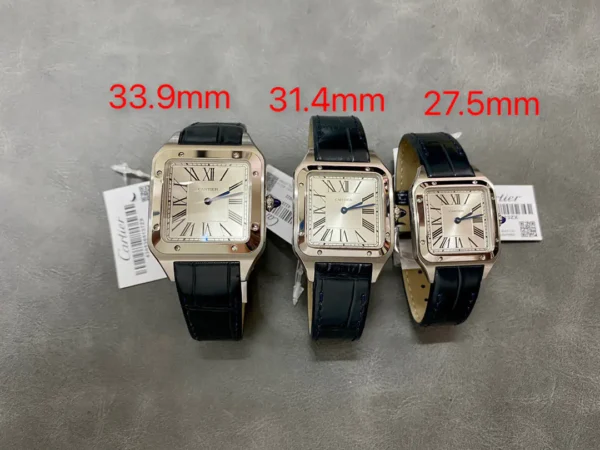 Replica Swiss Cartier Santos-Dumont Large Blue Strap 43.5Mm