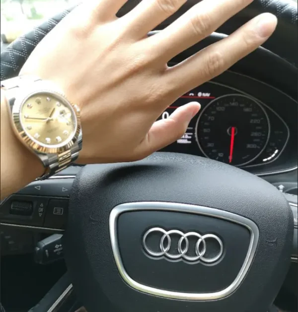 Replica Swiss Rolex Datejust 41 Yellow Gold &Amp; Champagne Diamond Dial