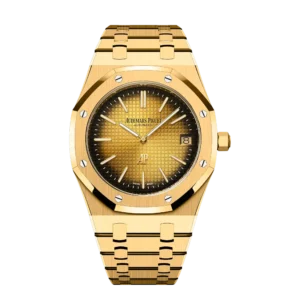 Replica Swiss Audemars Piguet Royal Oak Yellow Gold & Black Dial 39mm