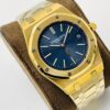 Replica Swiss Audemars Piguet Royal Oak Jumbo Extra-Thin Yellow Gold & Blue Dial 39mm