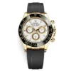 Replica Swiss Rolex Cosmograph Daytona Yellow Gold & Black Dial Oysterflex