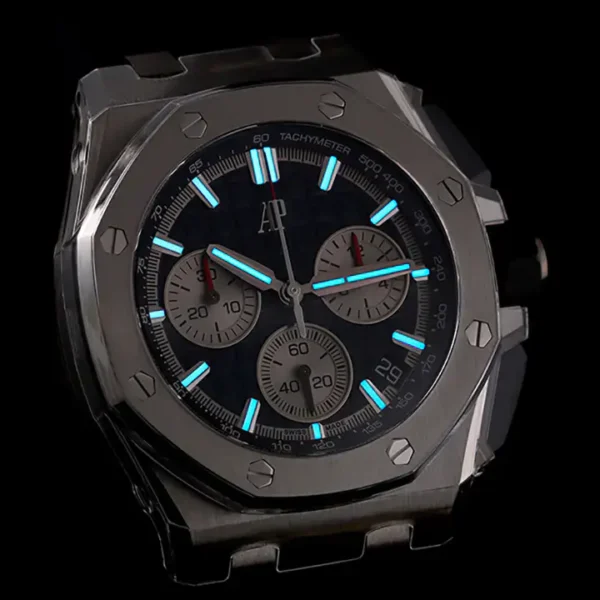 Replica Swiss Audemars Piguet Royal Oak Offshore Titanium &Amp; Blue Dial 43Mm