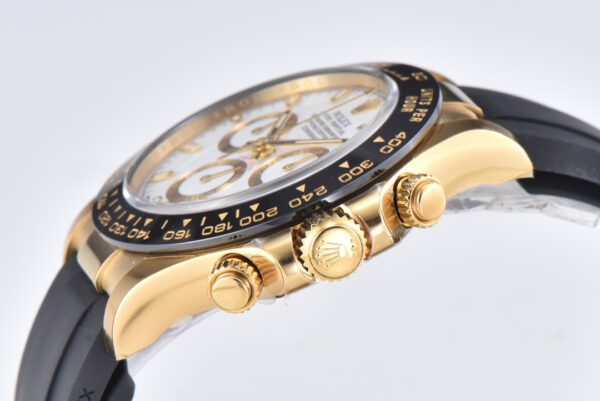 Replica Swiss Rolex Cosmograph Daytona Yellow Gold &Amp; Black Dial Oysterflex