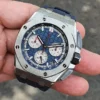 Replica Swiss Audemars Piguet Royal Oak Offshore Titanium & Blue Dial 43mm