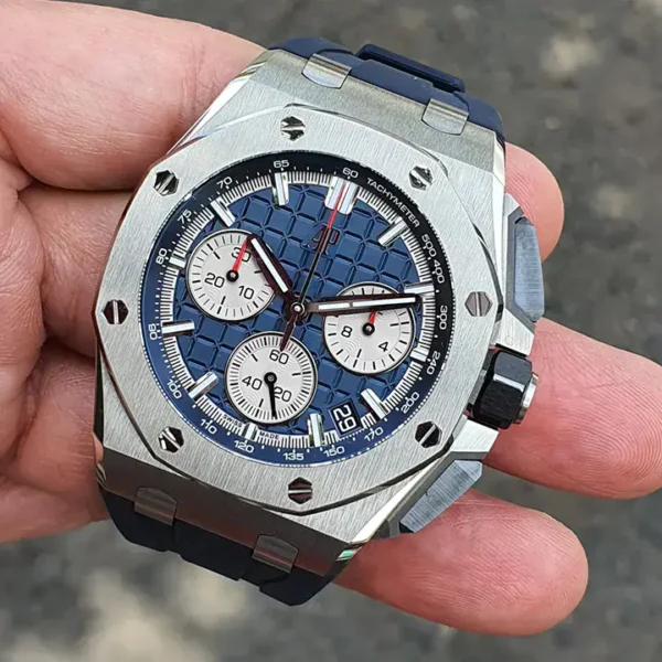 Replica Swiss Audemars Piguet Royal Oak Offshore Titanium &Amp; Blue Dial 43Mm
