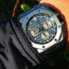 Replica Swiss Audemars Piguet Royal Oak Offshore Titanium & Blue Dial 43mm