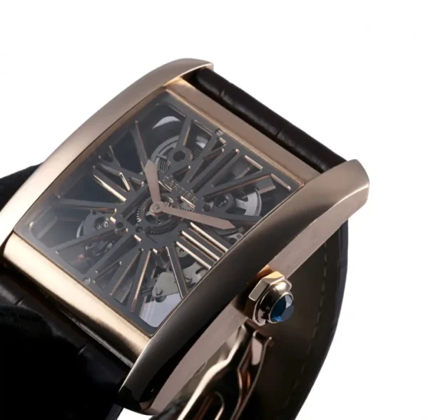 Replica Cartier Tank Mc Men Automatic Leather Strap