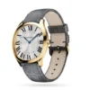 Replica Cartier Drive de Cartier Men Automatic Silver Dial Leather Strap
