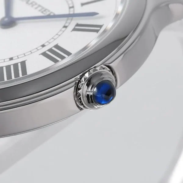 Replica Cartier Ronde Must Men Quartz Silver Dial Calf Strap