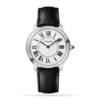Replica Cartier Ronde Must Men Quartz Silver Dial Calf Strap