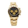 Replica Swiss Rolex Cosmograph Daytona Yellow Gold Black Dial