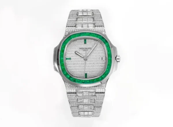Replica Patek Philippe Nautilus Platinum Green Dial