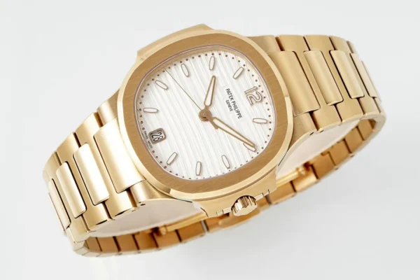 Replica Patek Philippe Nautilus Ladies Gold Dial