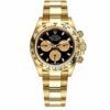 Replica Swiss Rolex Cosmograph Daytona Yellow Gold Black Dial