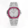 Replica Patek Philippe Nautilus White Gold Ruby Dial
