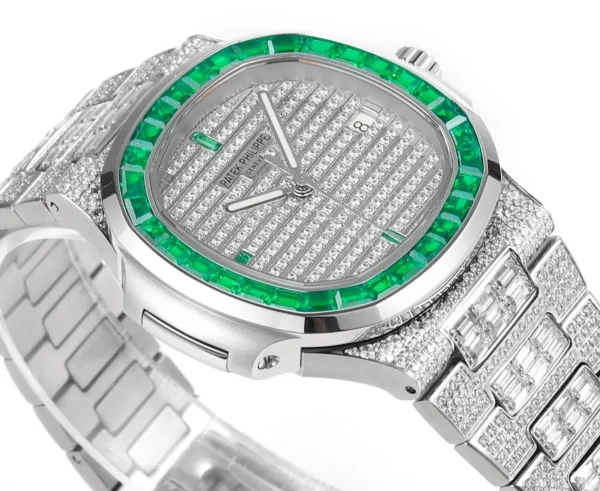 Replica Patek Philippe Nautilus Platinum Green Dial