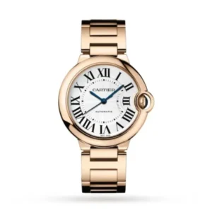 Replica Cartier Ballon Bleu Women Automatic Silver Dial Rose Gold