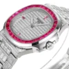 Replica Patek Philippe Nautilus White Gold Ruby Dial